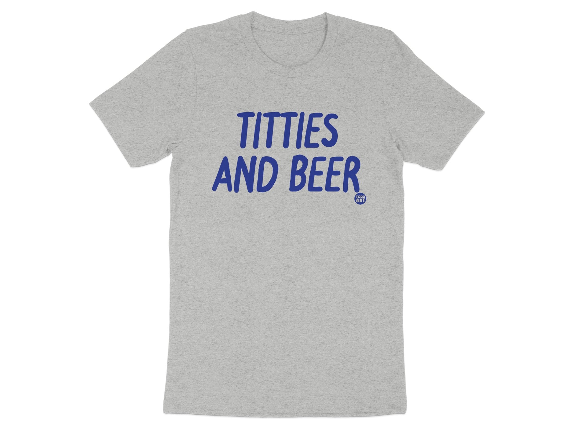 Titties And Beer Graphic Unisex Casual T-Shirt