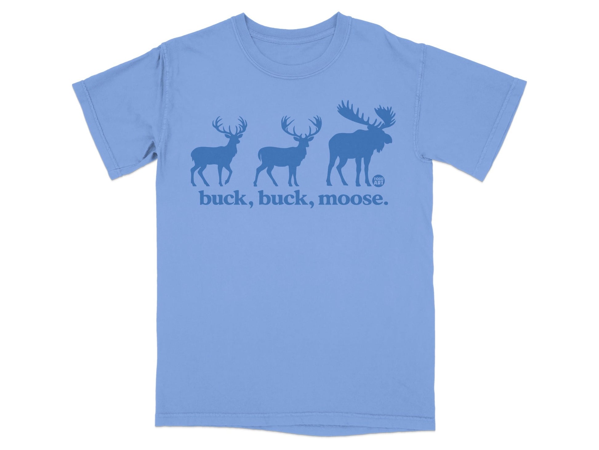 Buck Buck Moose Humor Graphic T-shirt for Animal Lovers