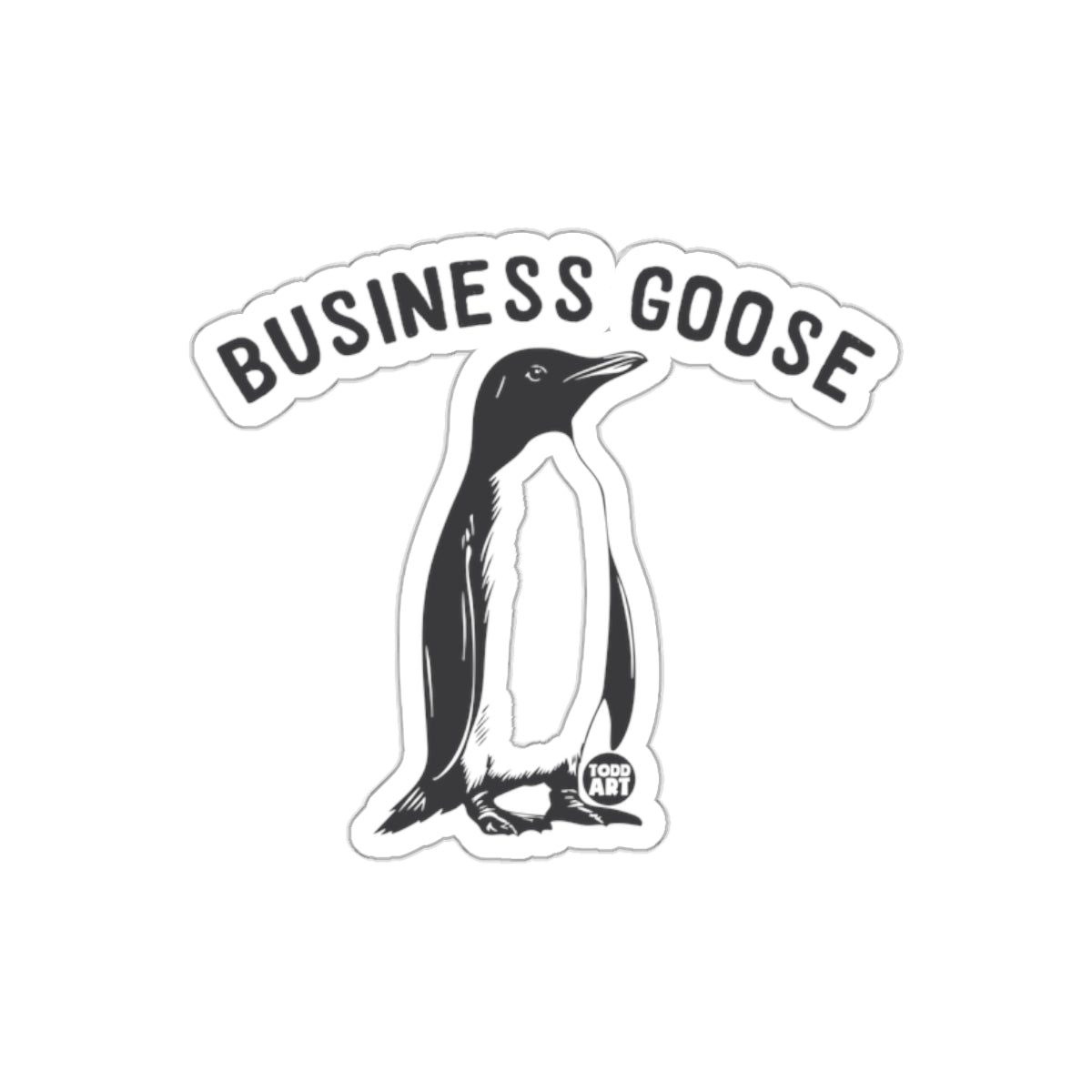 Business Goose Design Todd Art Penguin Graphics sticker