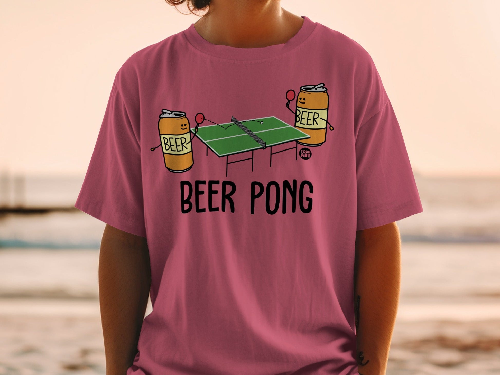 Funny Beer Pong Graphic Shirt for Party Lovers
