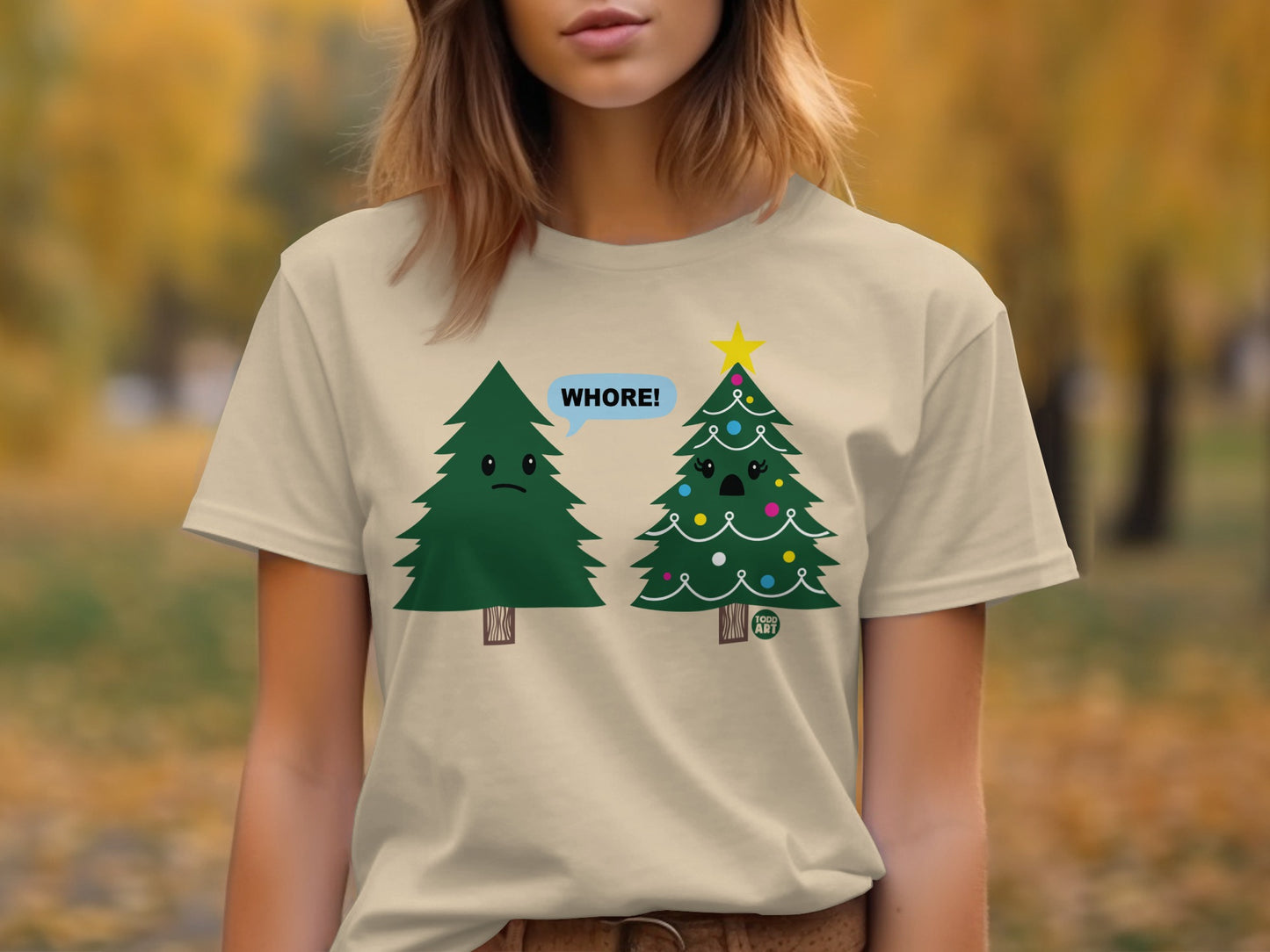 Funny Christmas Graphic Tee with Holiday Humor