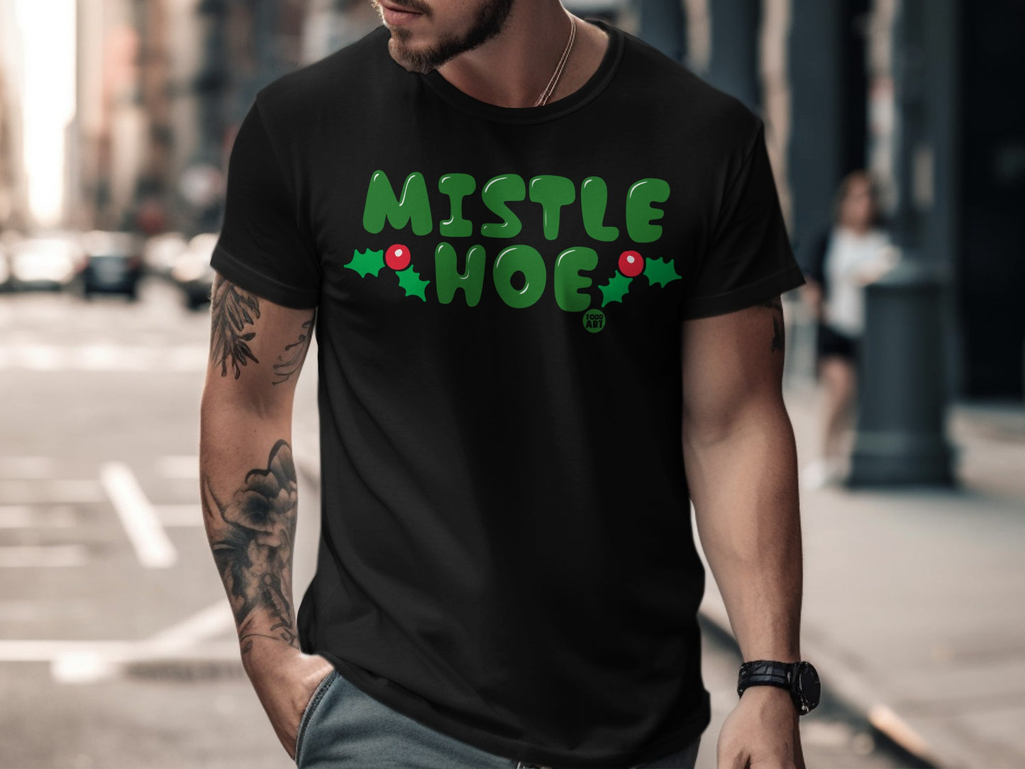 Funny Mistletoe Christmas Celebration Apparel Product