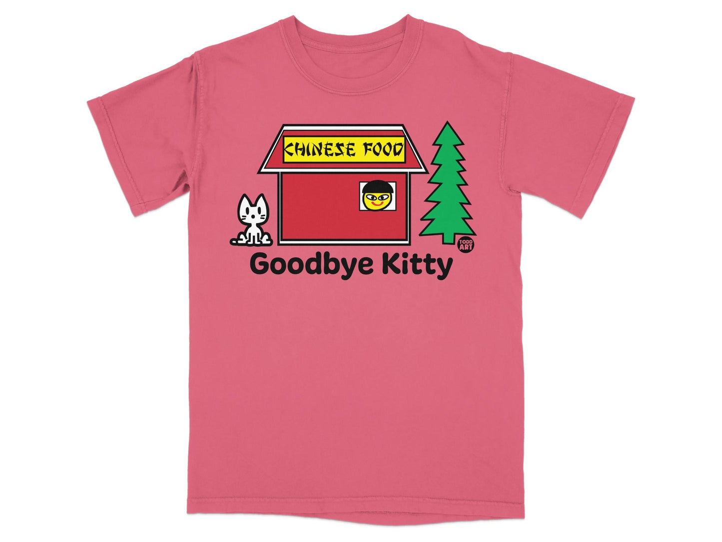 Goodbye Kitty Chinese Food Graphic T-Shirt