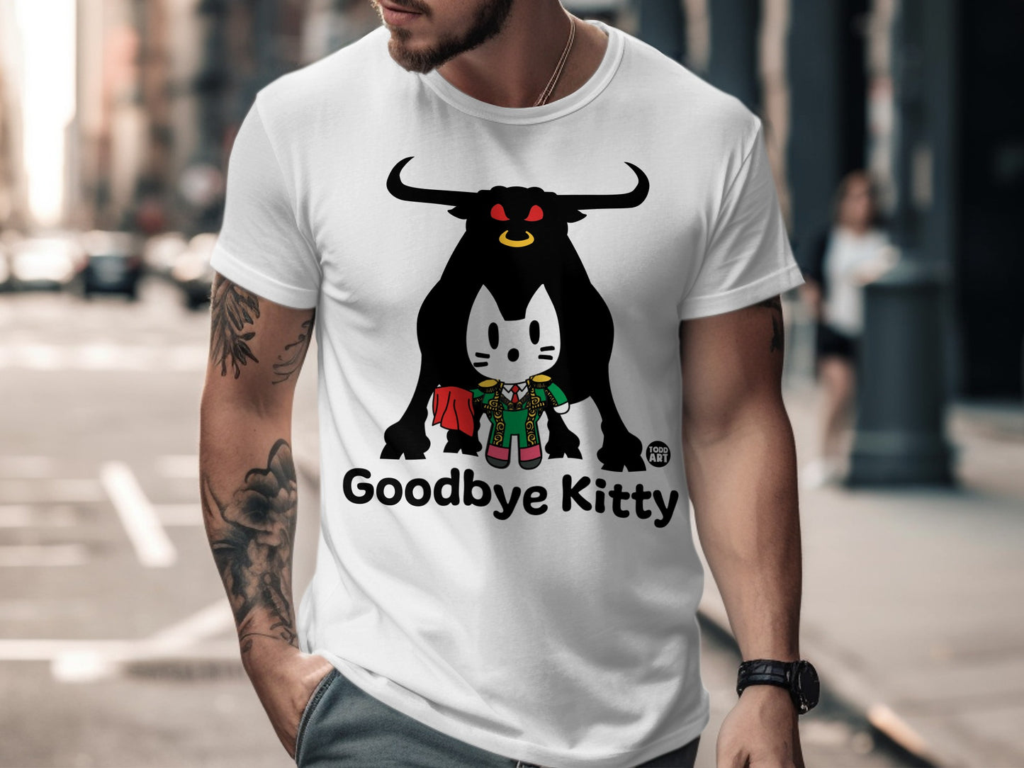 Goodbye Kitty Funny Graphic T-Shirt for Cat Lovers