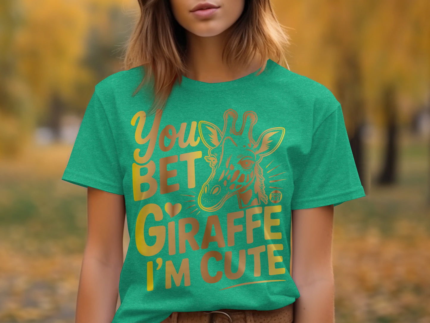 You Bet Giraffe I'm Cute Graphic T-shirt