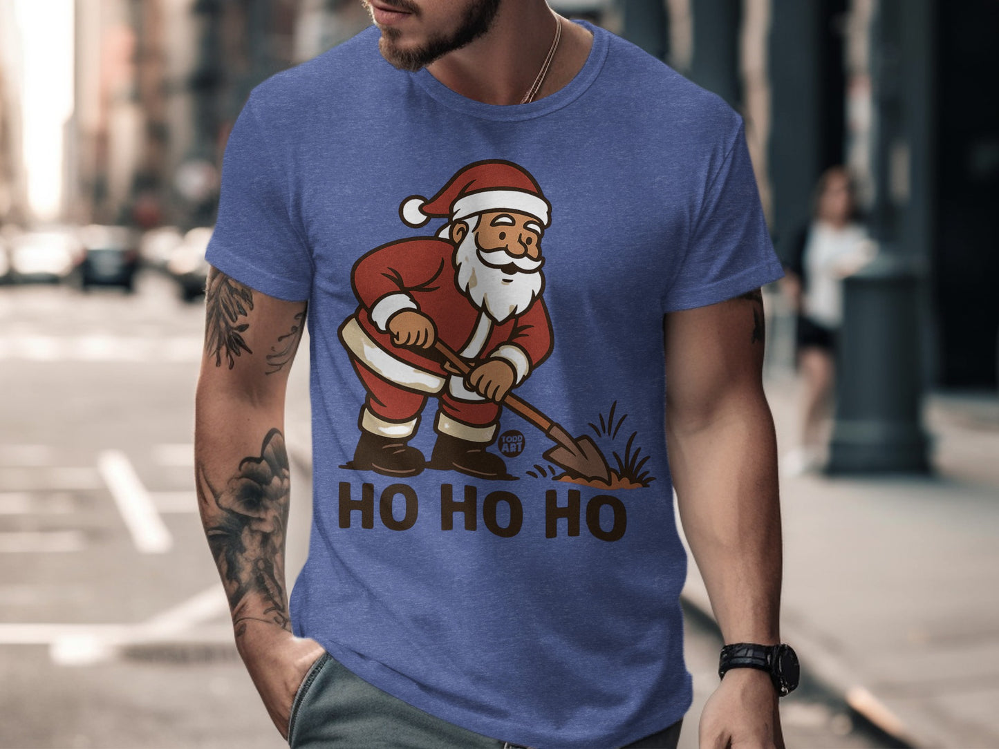 Funny Santa Ho Ho Ho T-Shirt Christmas Design Product