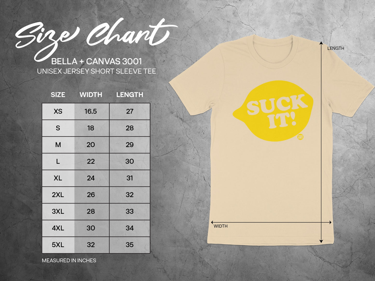 Suck It Lemon Print Unisex Jersey Short Sleeve Tee product