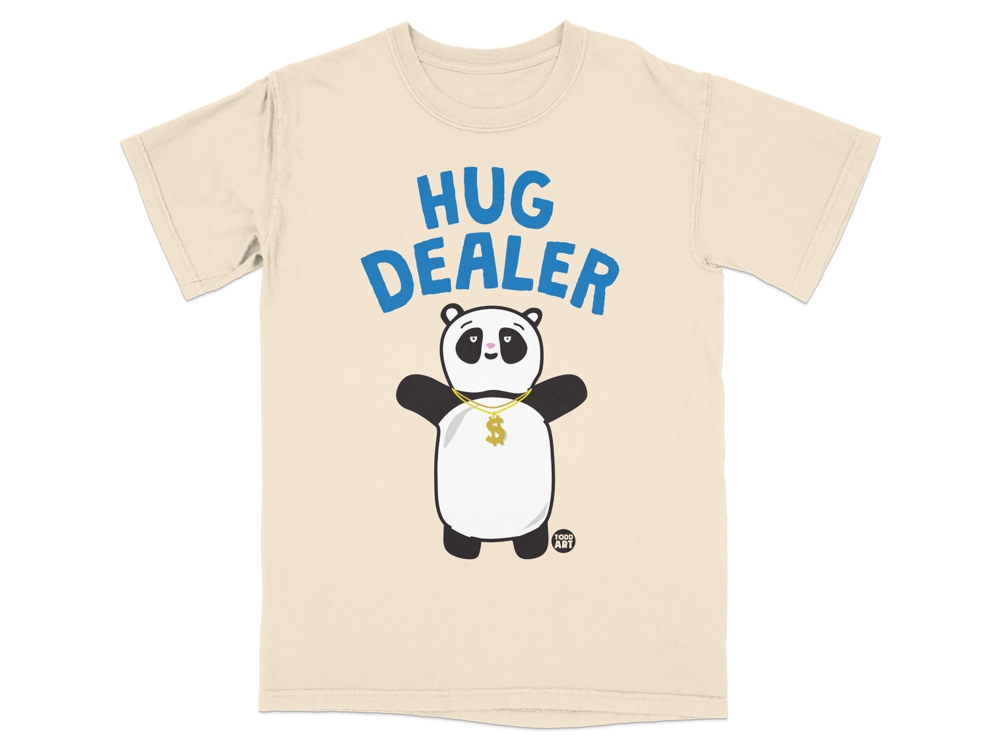 Hug Dealer Panda Graphic T-Shirt Clothing