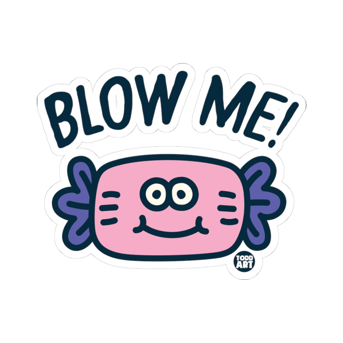 Blowme Todd Art Sticker