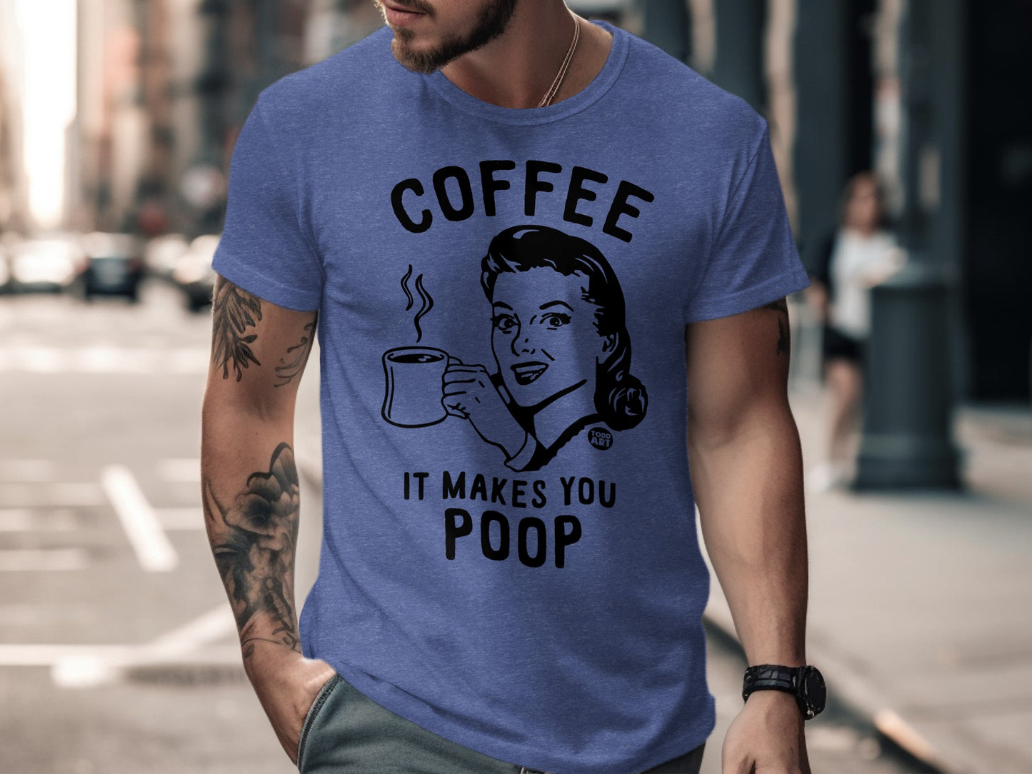 Coffee It Makes You Poop Graphic T-Shirt product type