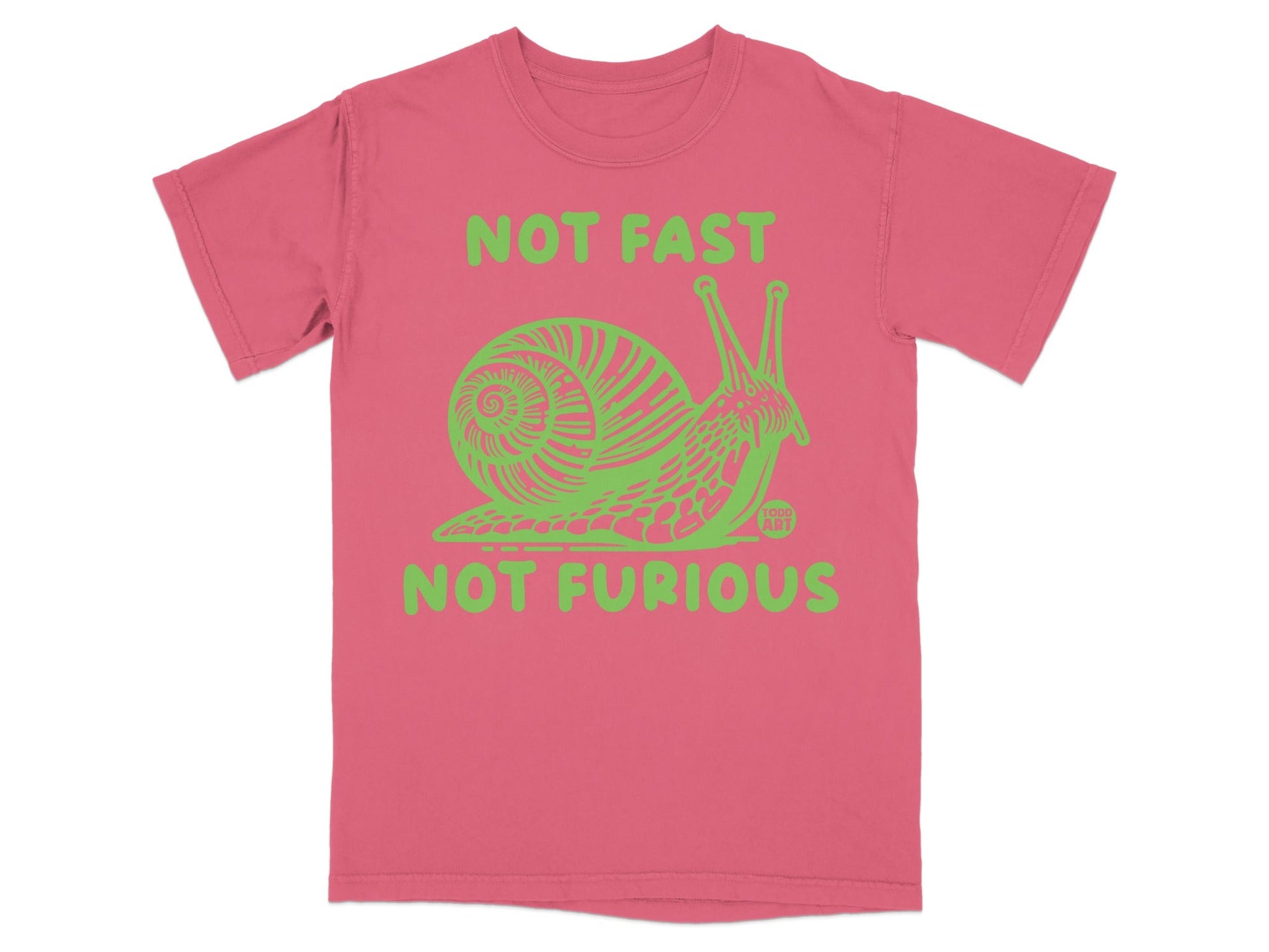 Not Fast Not Furious Snail Graphic T-Shirt