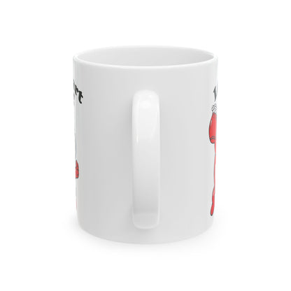 Cheerful Pitcher Character with Smile Todd Art Mug