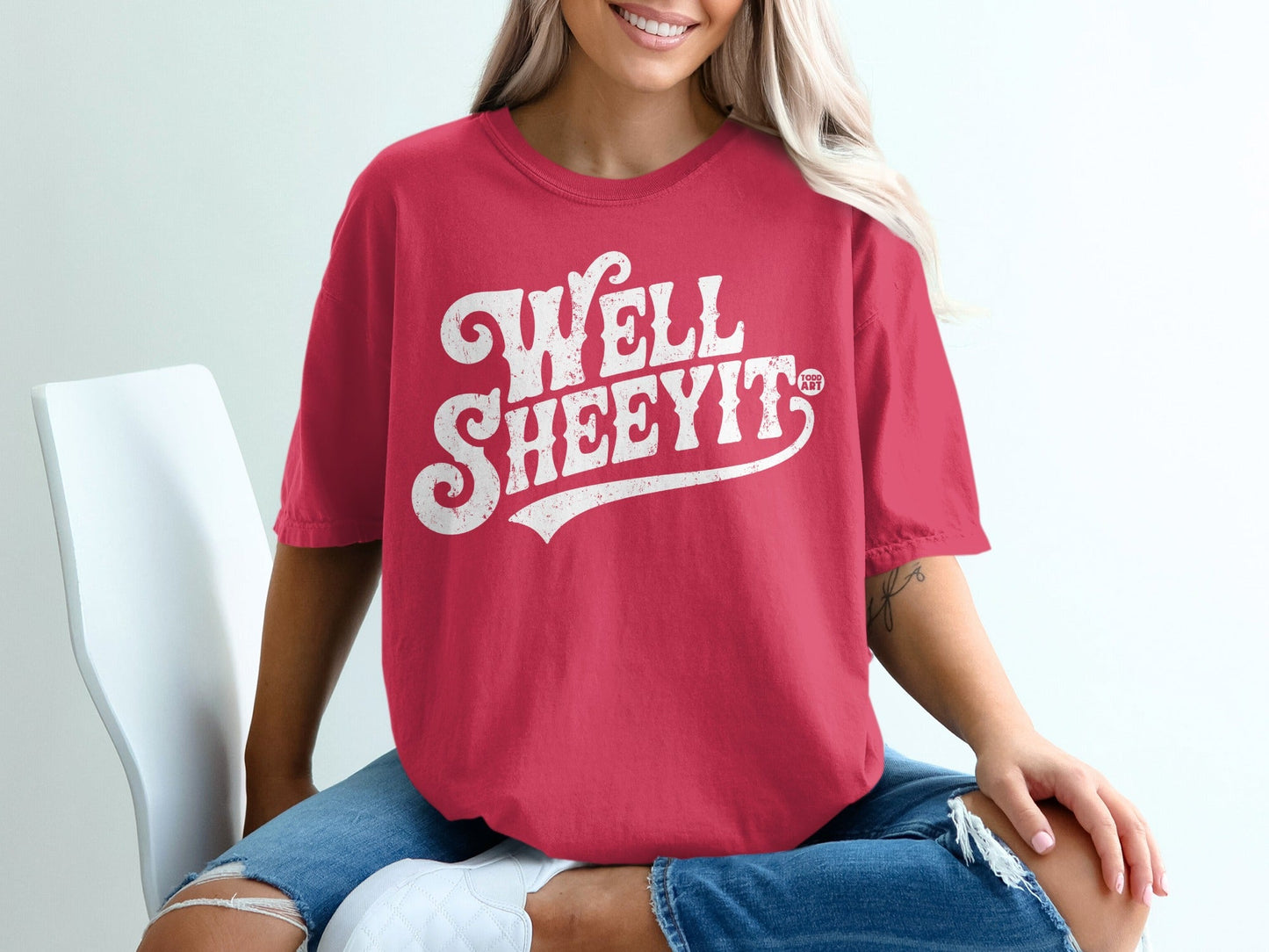 Well Sheeyit Graphic Red T-Shirt