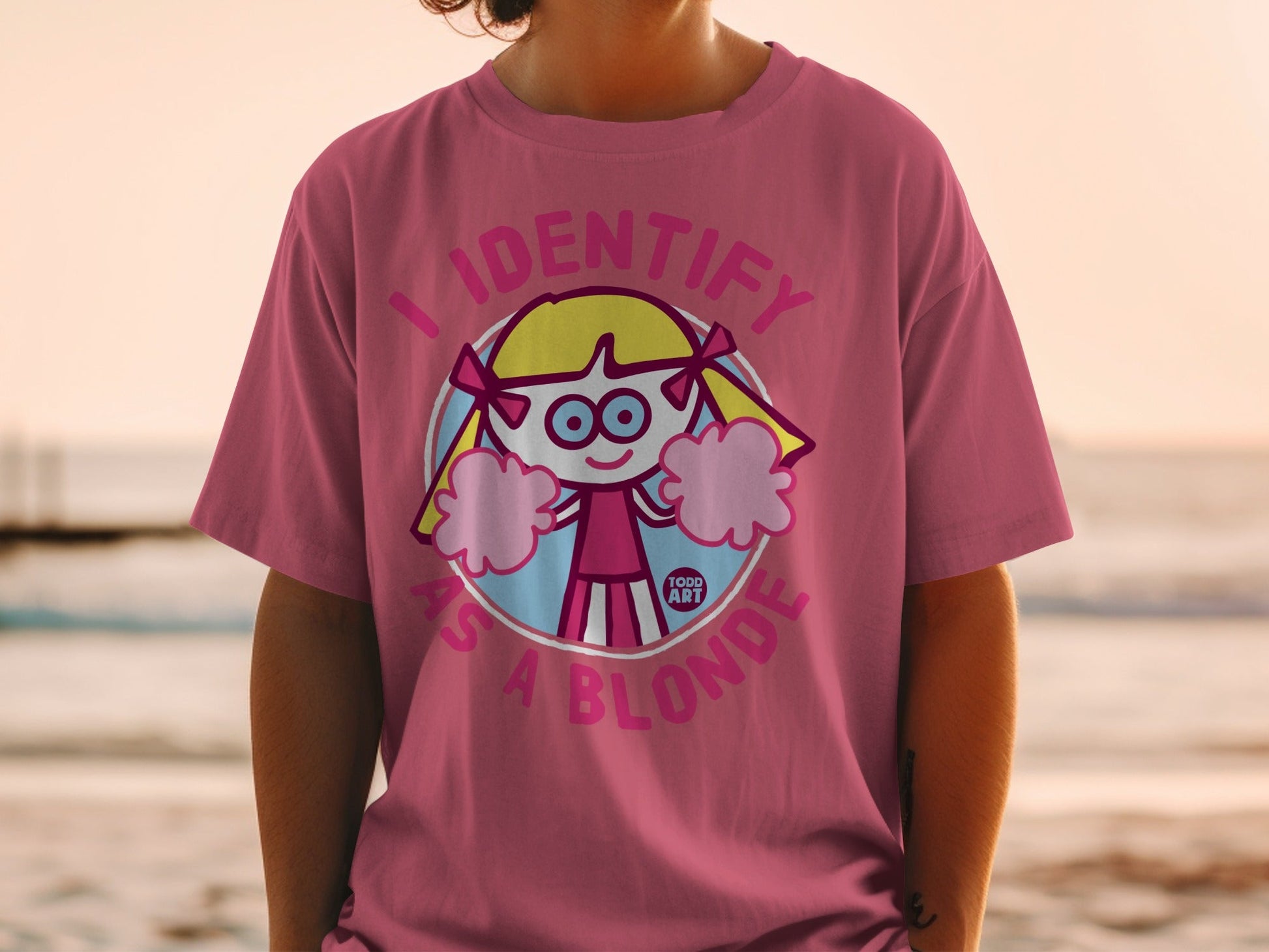I Identify as a Blonde Graphic T-shirt