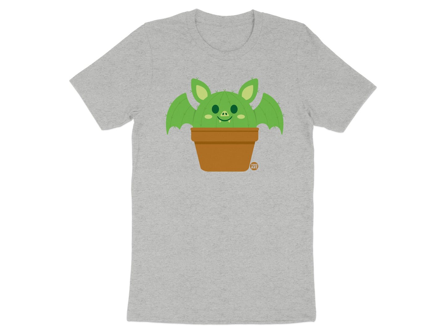 Cute Green Bat Plant Graphic Design T-Shirt