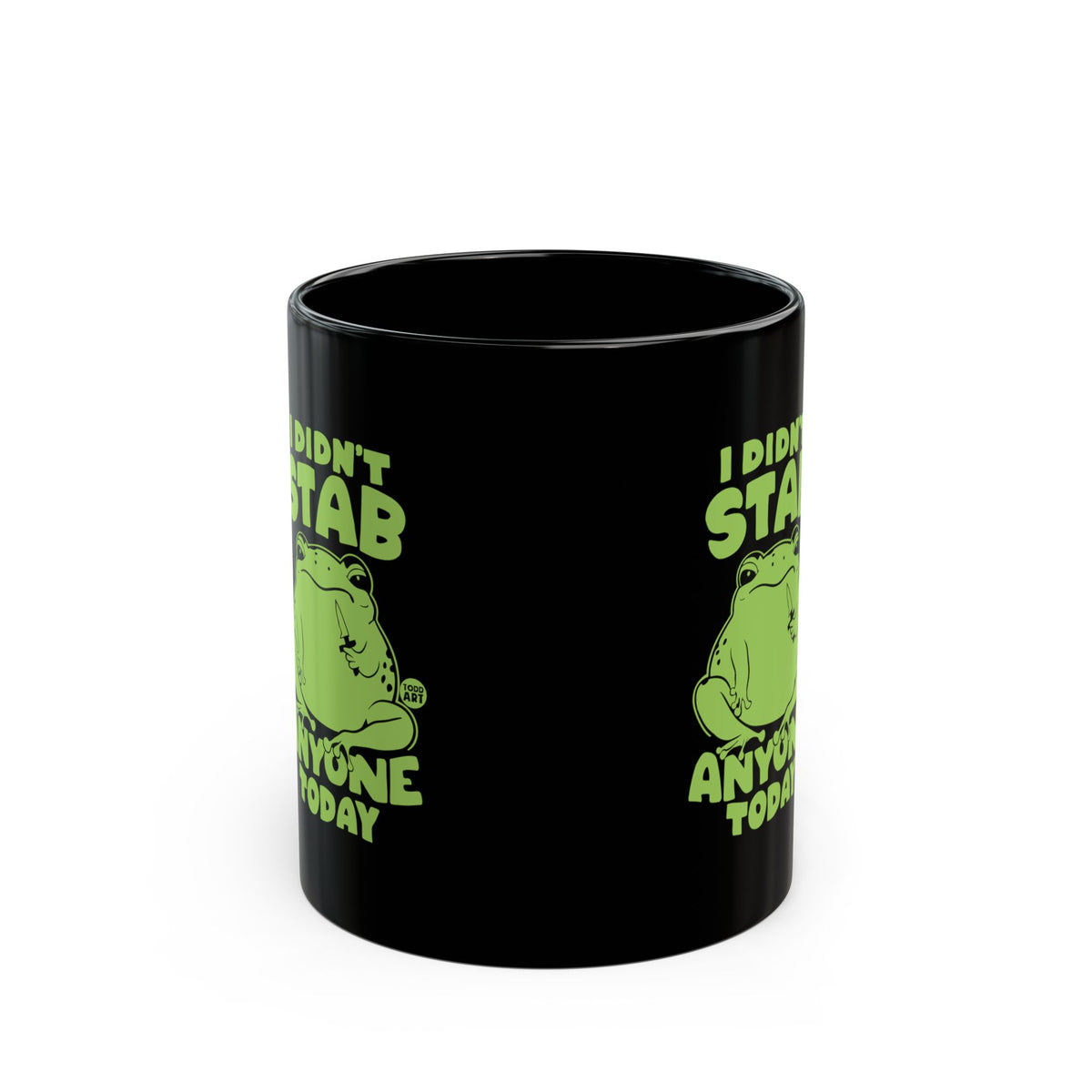 Frog With Knives Todd Art Mug