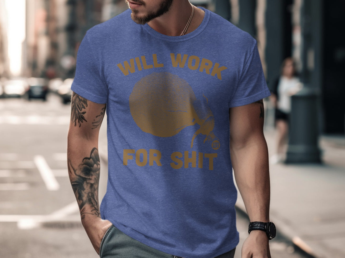 Will Work For Shit Funny Graphic Printed Shirt product