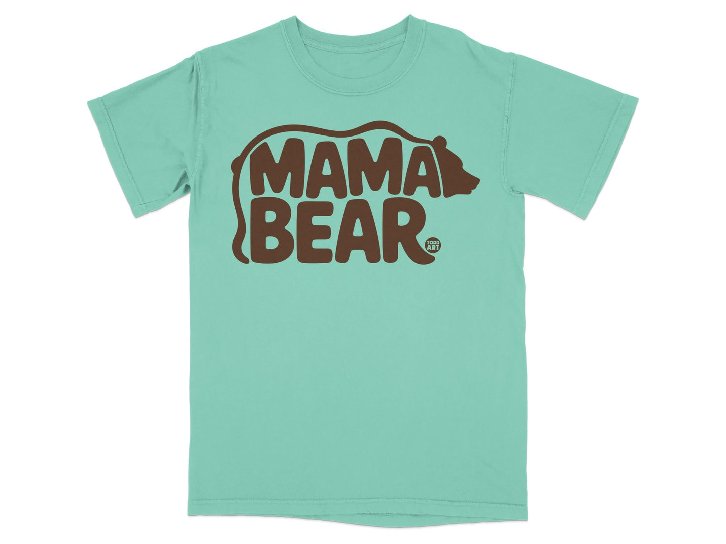 Mama Bear Graphic Print T-Shirt for Casual Wear