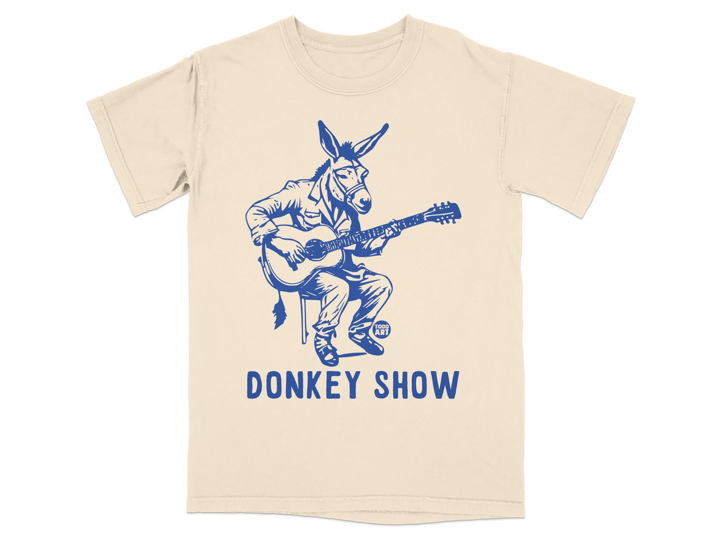 Donkey Show Guitar Music Illustration T-shirt