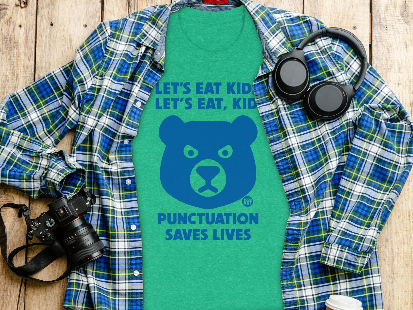 Let's Eat Kid Let's Eat Kid Punctuation Saves Lives shirt