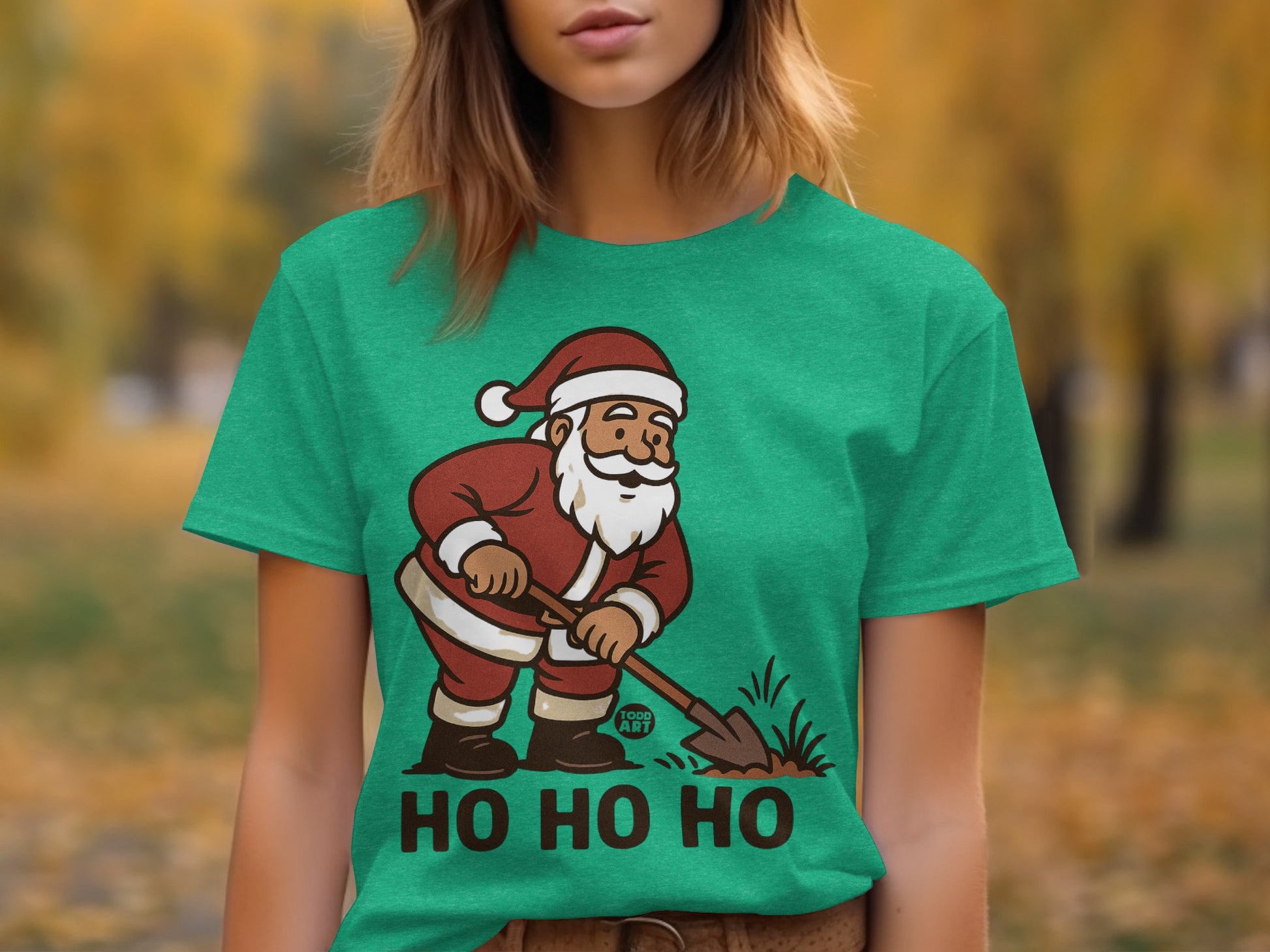 Ho Ho Ho Santa Claus Gardening T-shirt