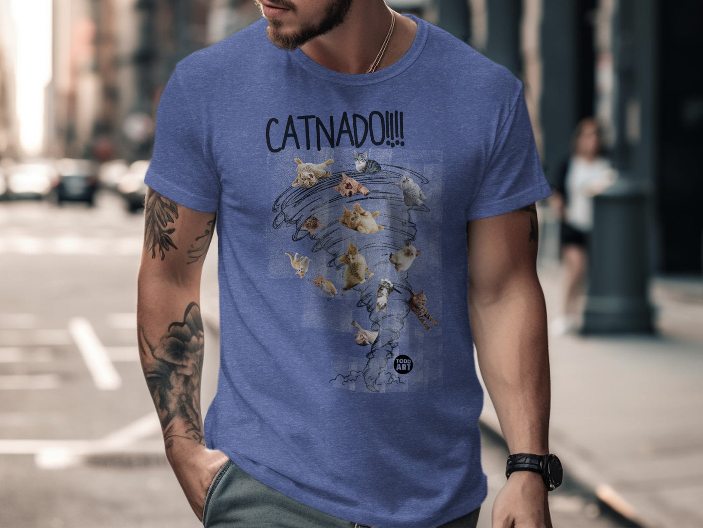 Hilarious Tornado Catnado Graphic Design T-Shirt product