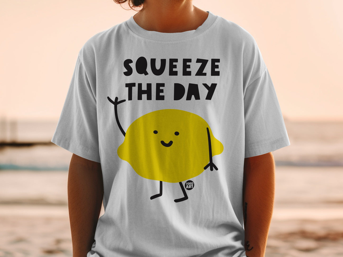 Squeeze The Day Lemon Character Graphic product type
