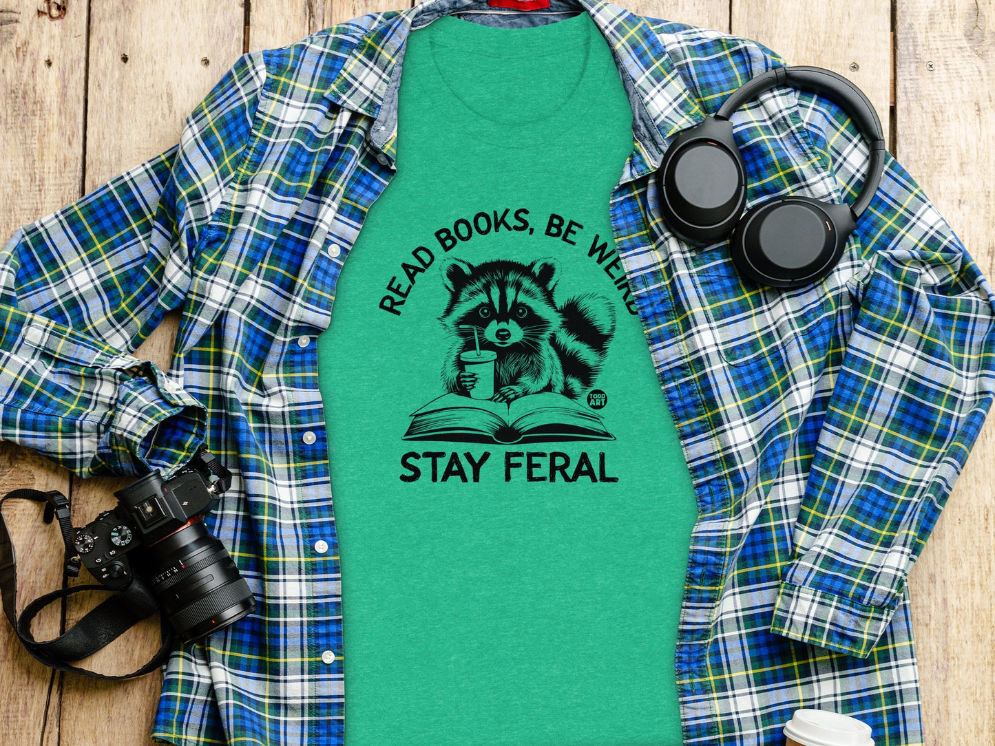 Read Books Be Weird Stay Feral Graphic Tee