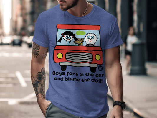 Boys Fart In The Car And Blame The Dog T-Shirt