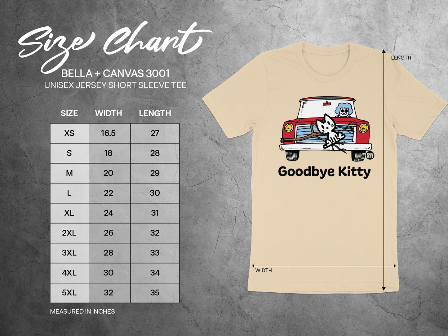 Goodbye Kitty Graphic Unisex Jersey Short Sleeve Tee