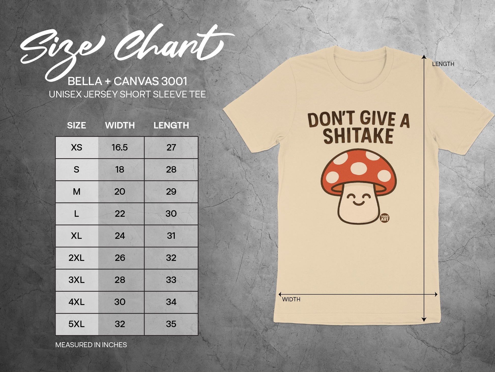 Don't Give a Shitake Funny Mushroom T-Shirt