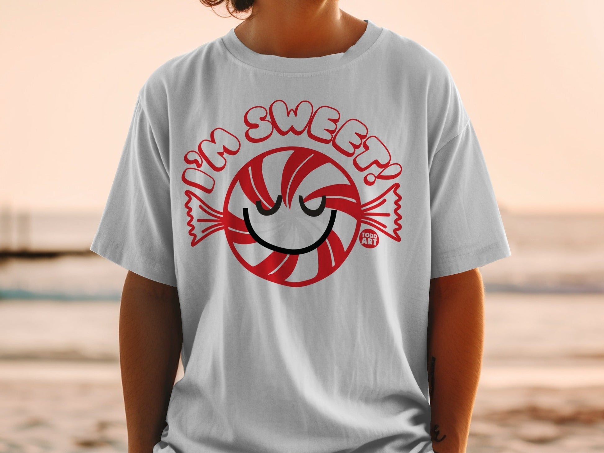 I'm Sweet Smiling Candy Graphic T-Shirt
