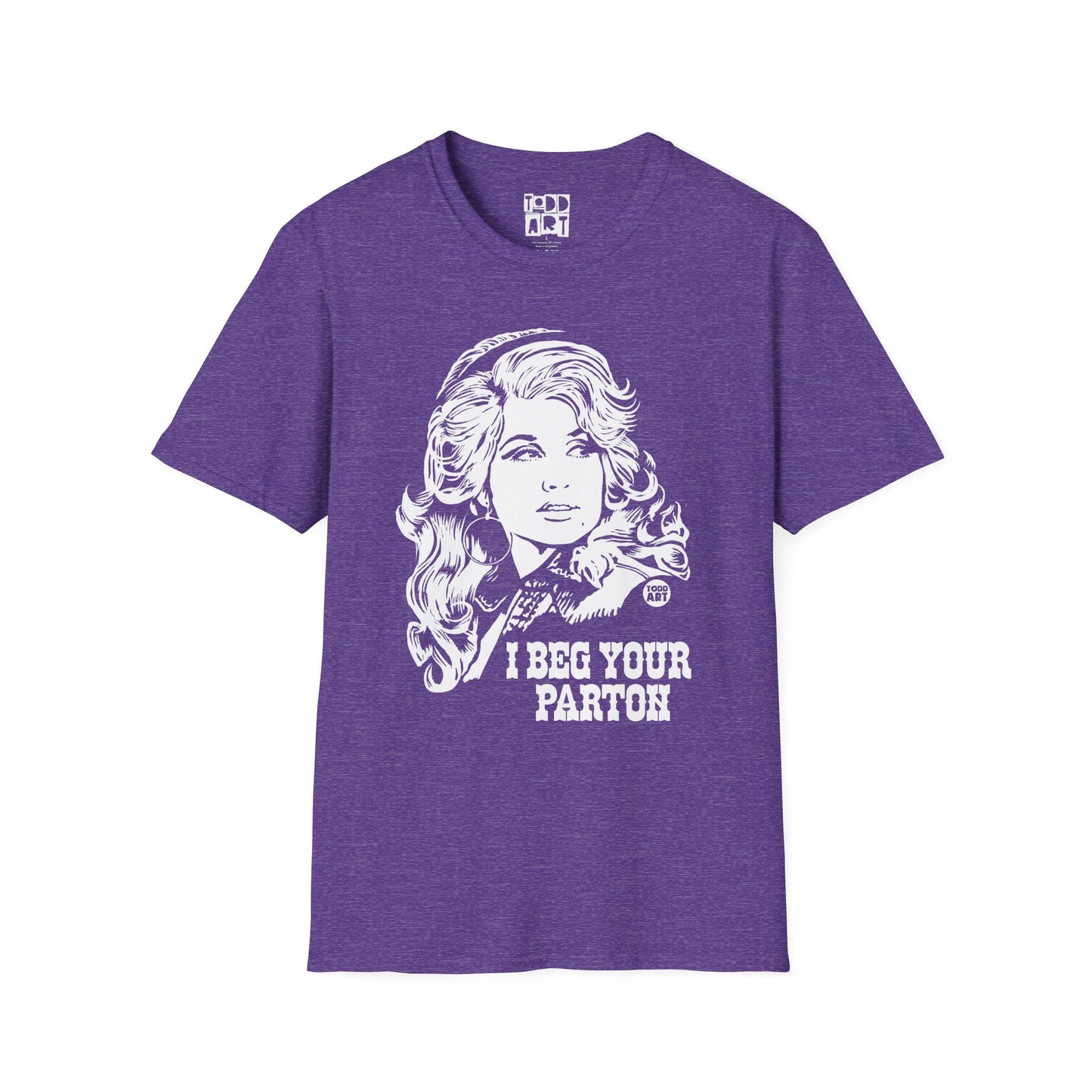 Dolly Parton Portrait T-Shirt — “I Beg Your Parton” Retro Country Graphic Tee