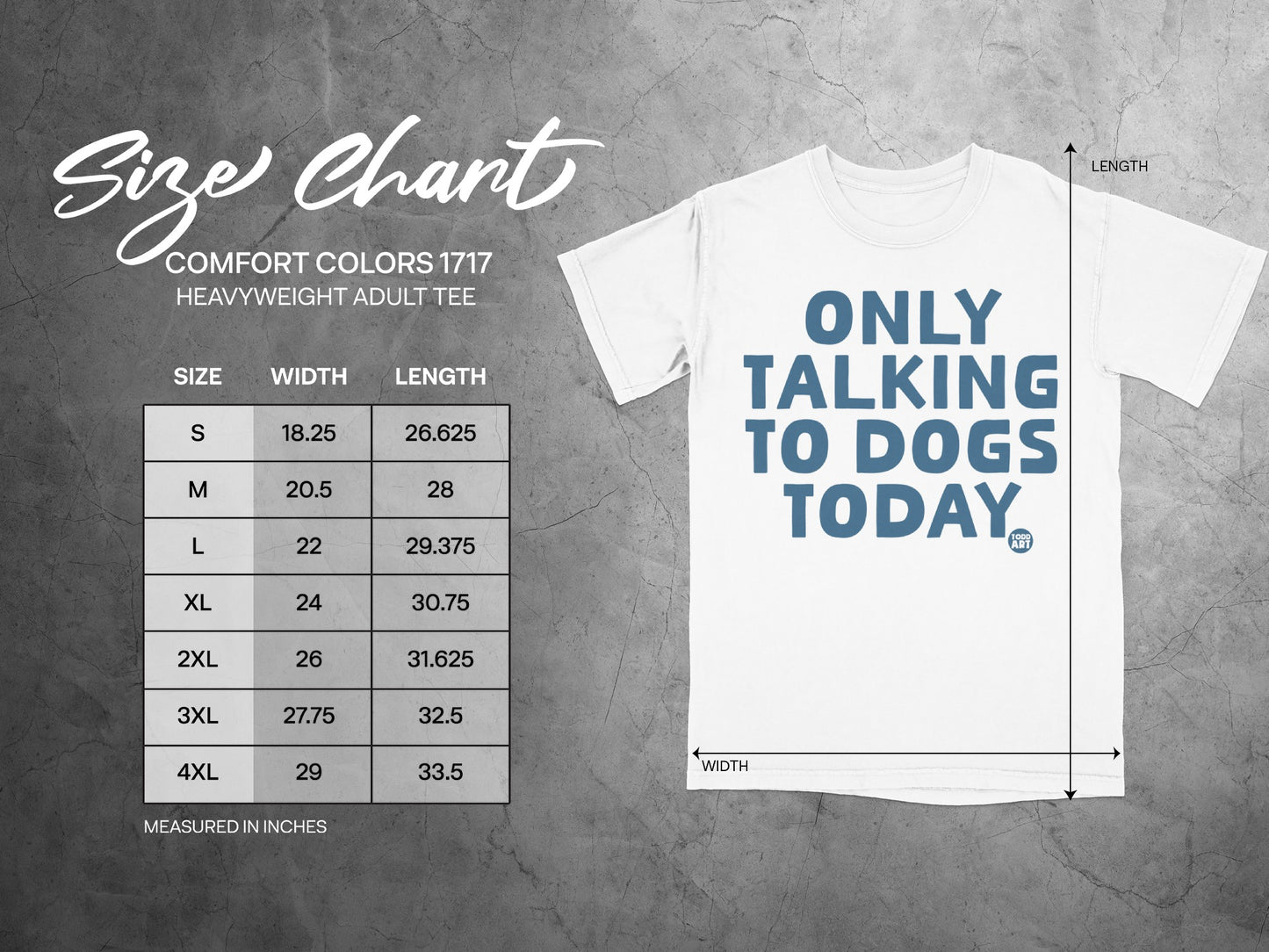 Only Talking to Dogs Today Heavyweight Adult Tee