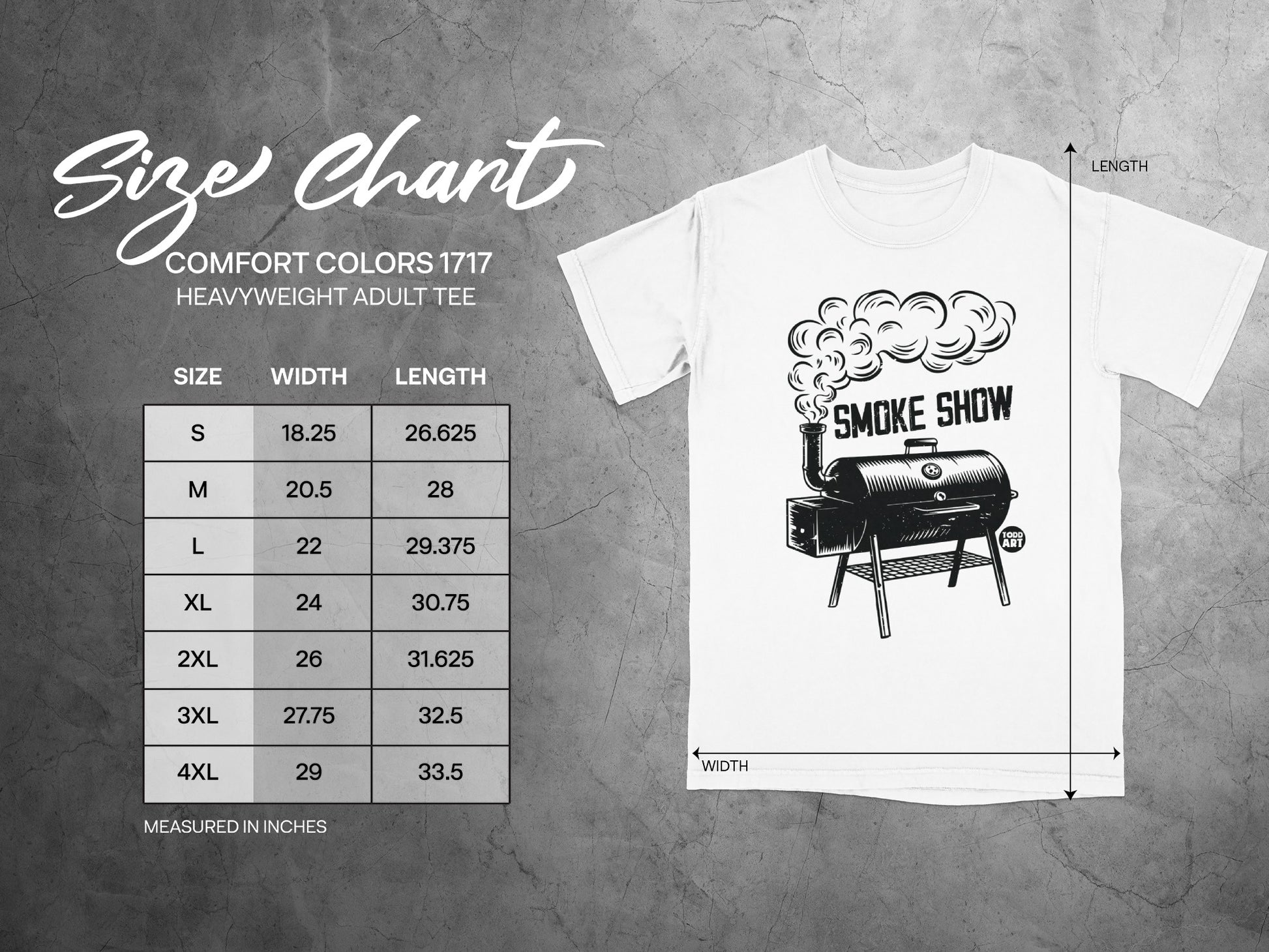 Smoke Show Barbecue Smoker Grill Graphic Adult Tee product type