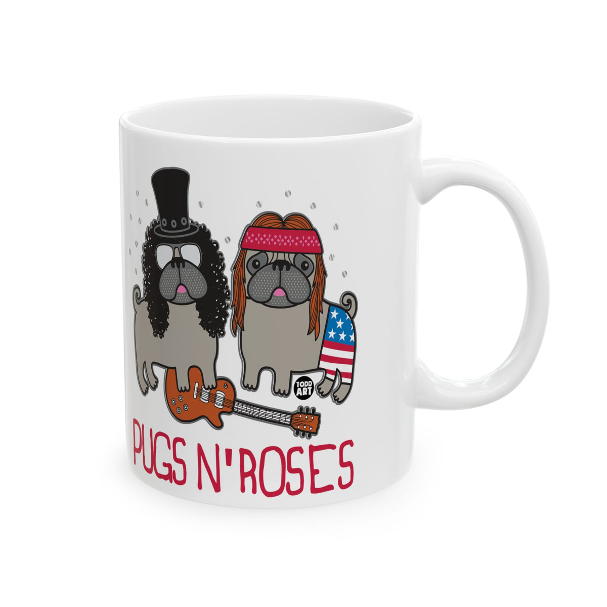 Rock and Roll Dogs Todd Art Mug