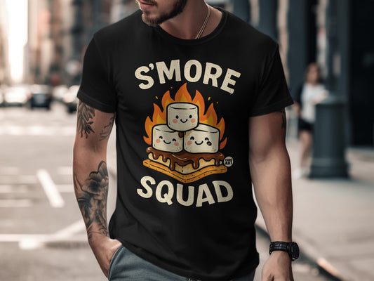 S'more Squad Graphic Tee Fun and Playful Shirt