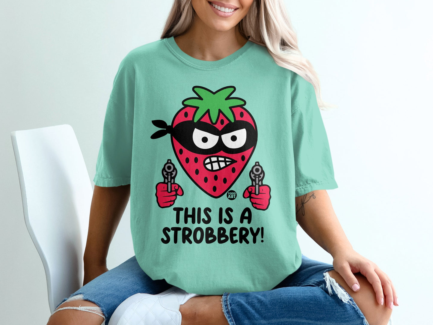 Masked Strawberry Guns This Is A Strobbery product type