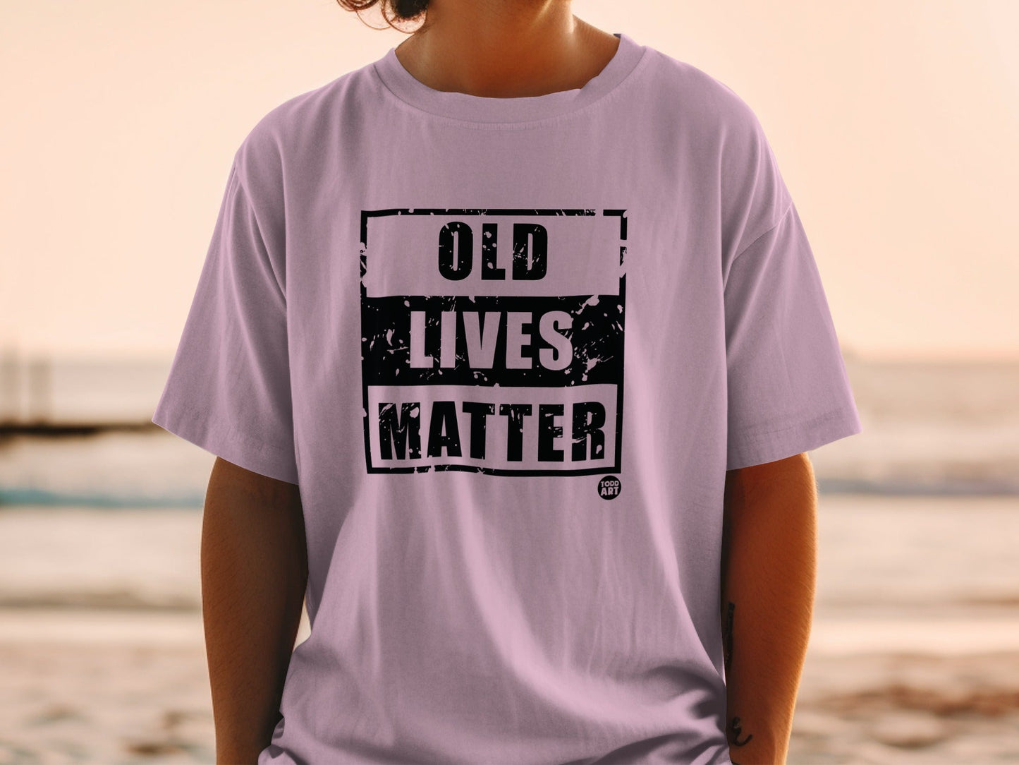 Old Lives Matter Graphic T-shirt Empowering Message
