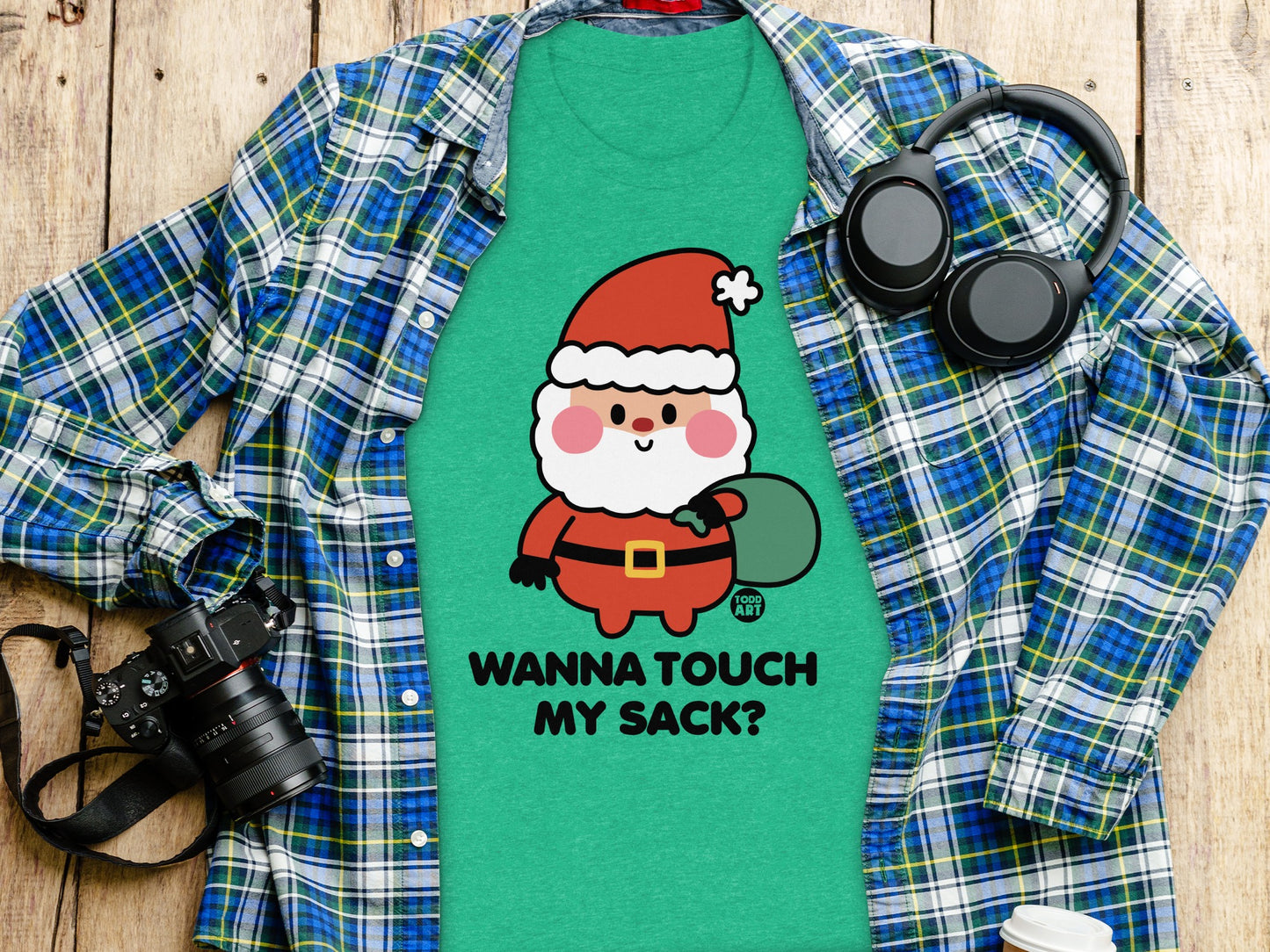 Wanna Touch My Sack Santa T-shirt product