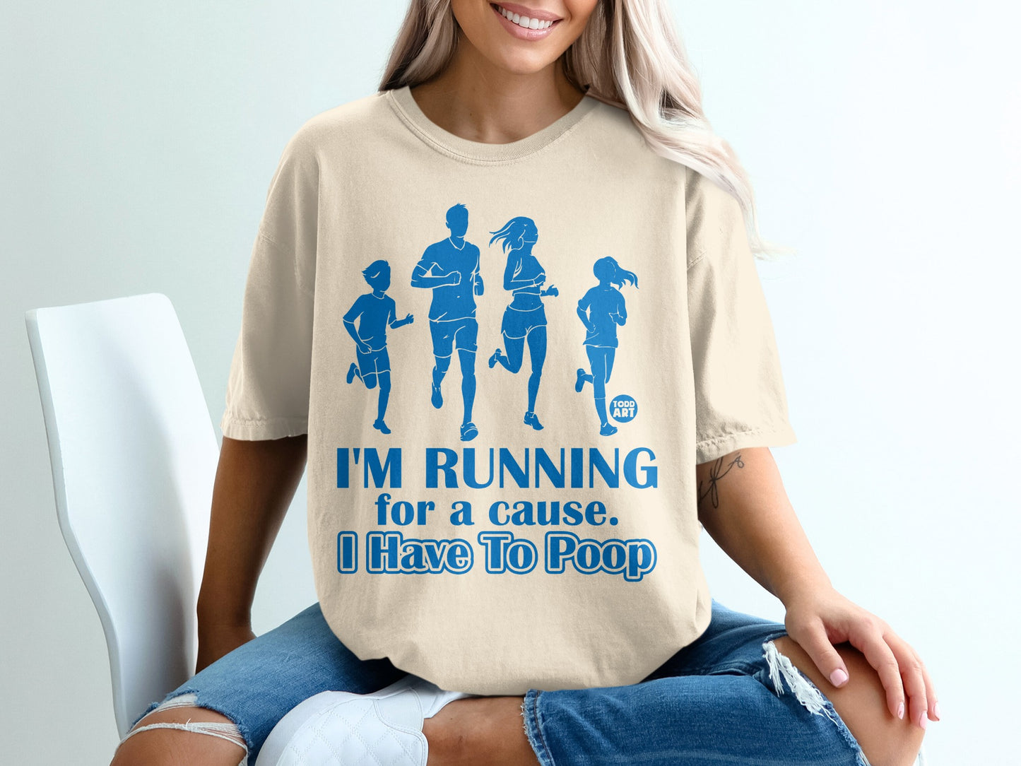 I'M RUNNING for a cause I Have To Poop Funny Sweatshirt product type