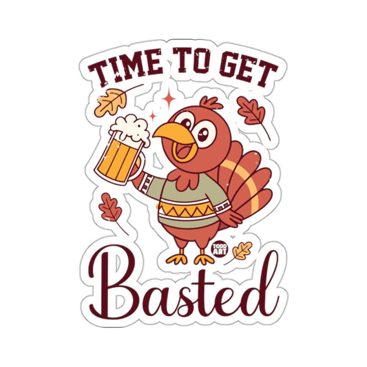 TIME TO GET Basted Turkey Beer Autumn Leaves 