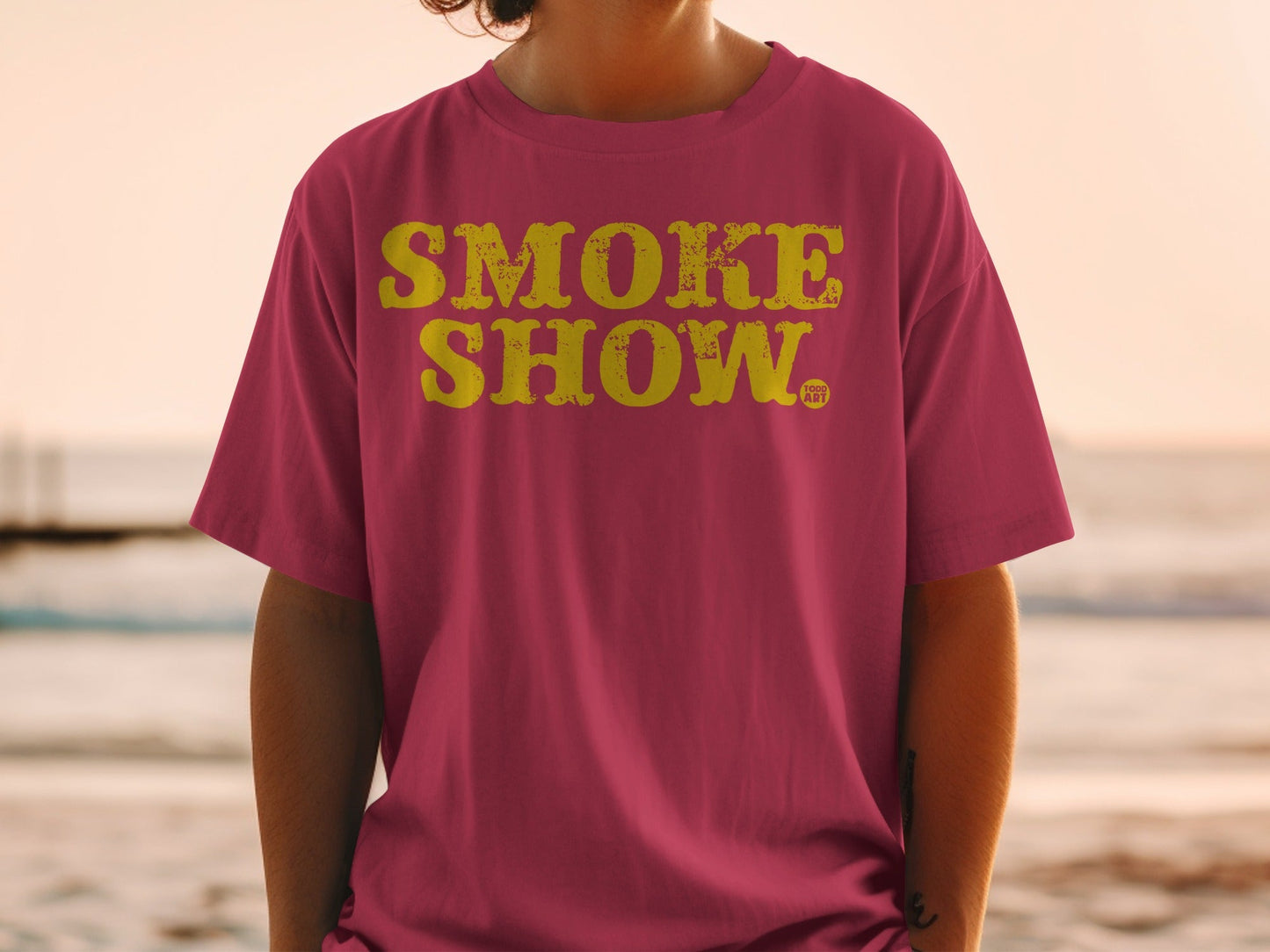 Smoke Show bold graphic print t-shirt product