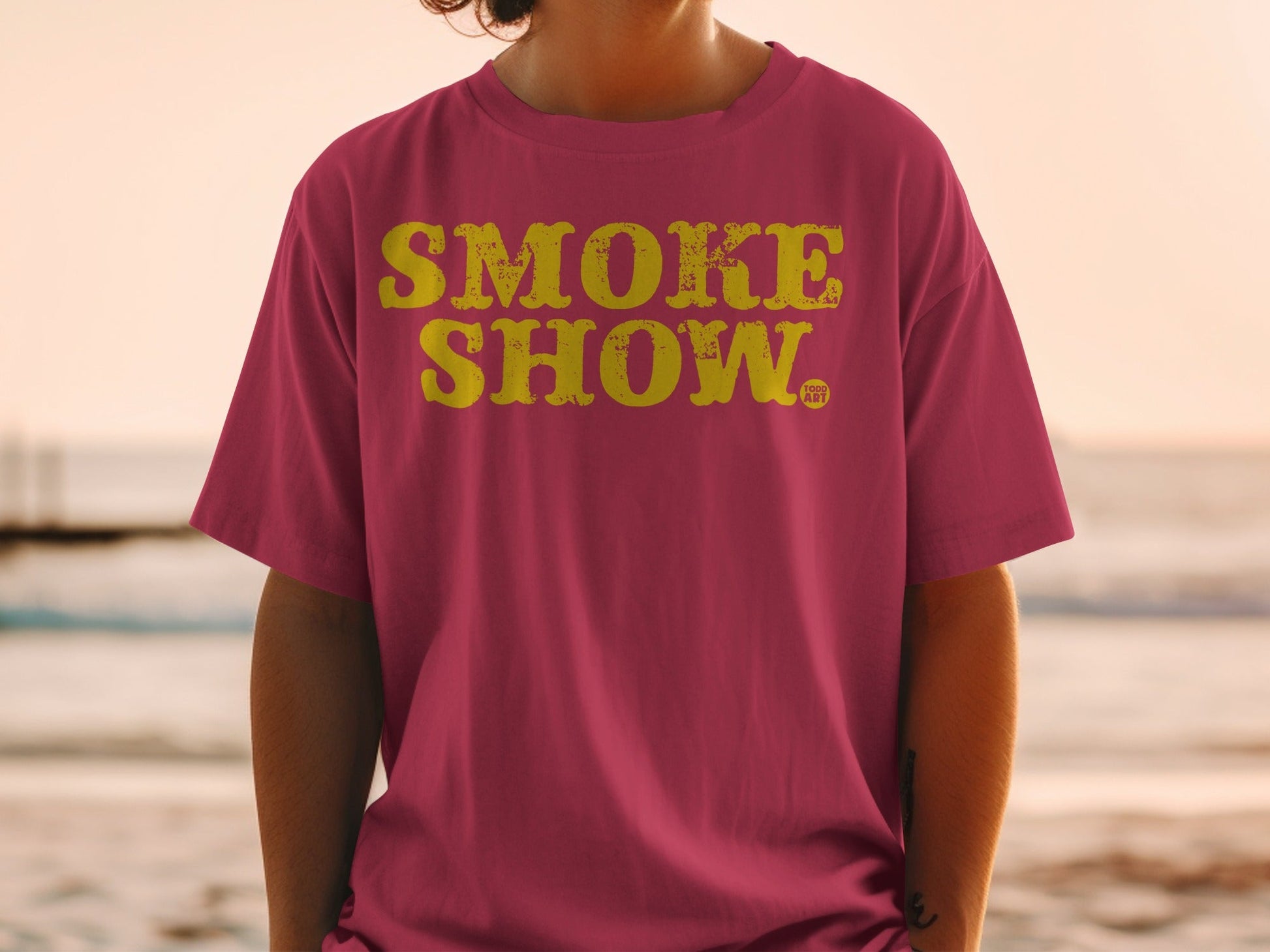 Smoke Show bold graphic print t-shirt product