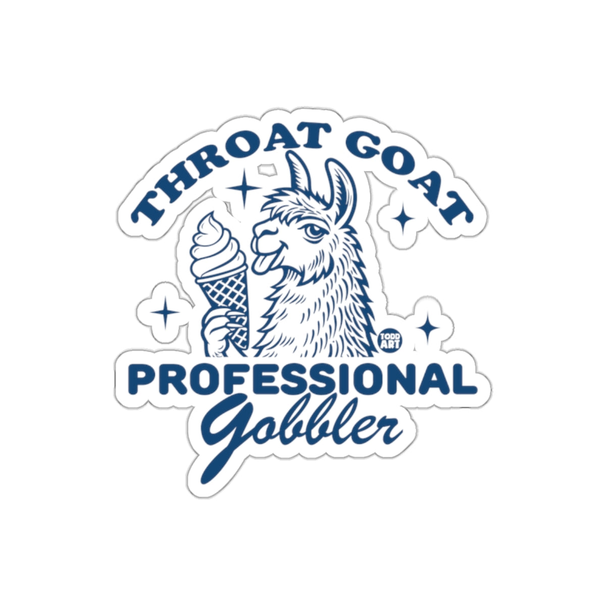 Throat Goat Professional Gobbler themed sticker