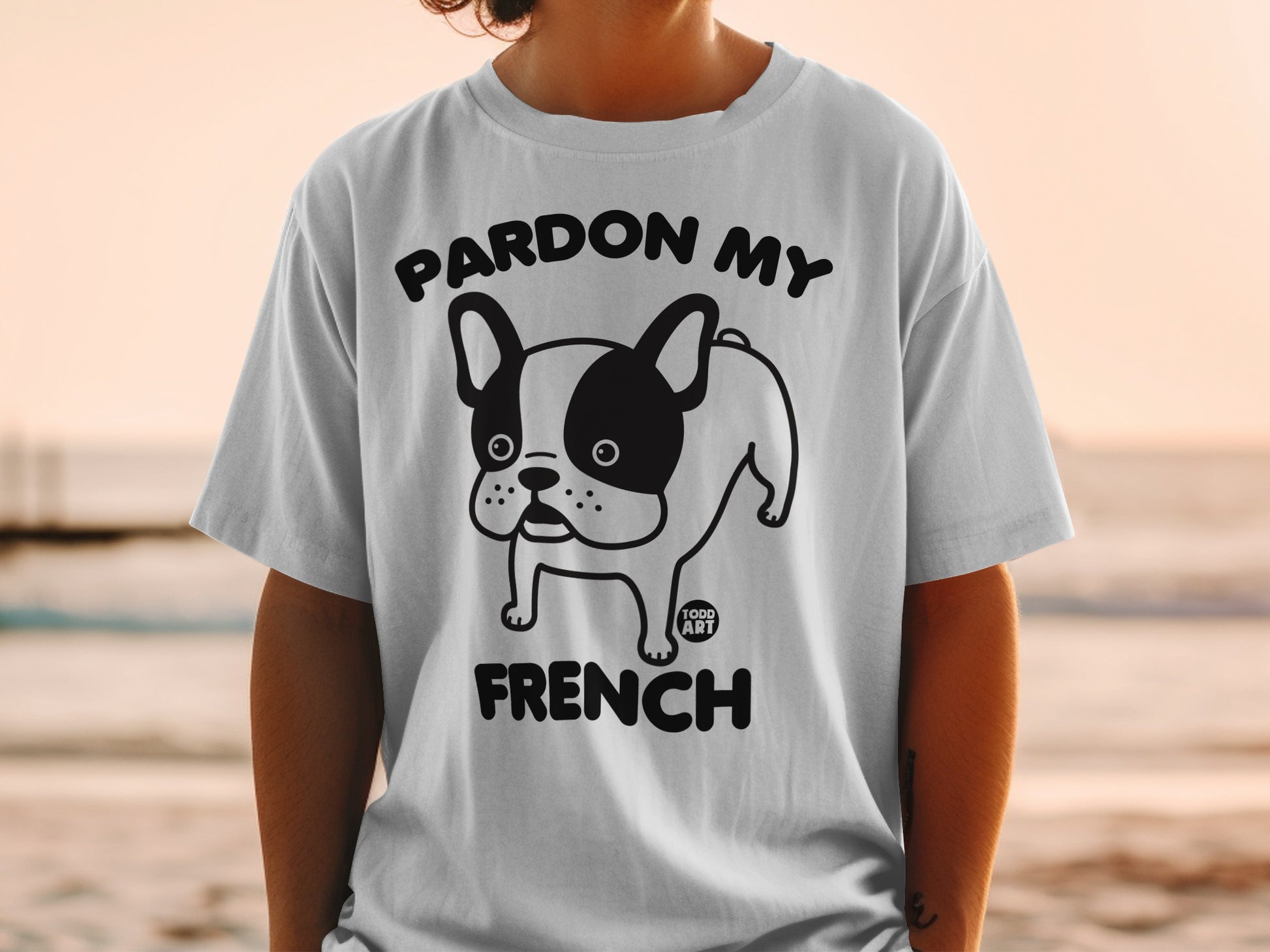 Pardon My French Bulldog Illustration T-Shirt