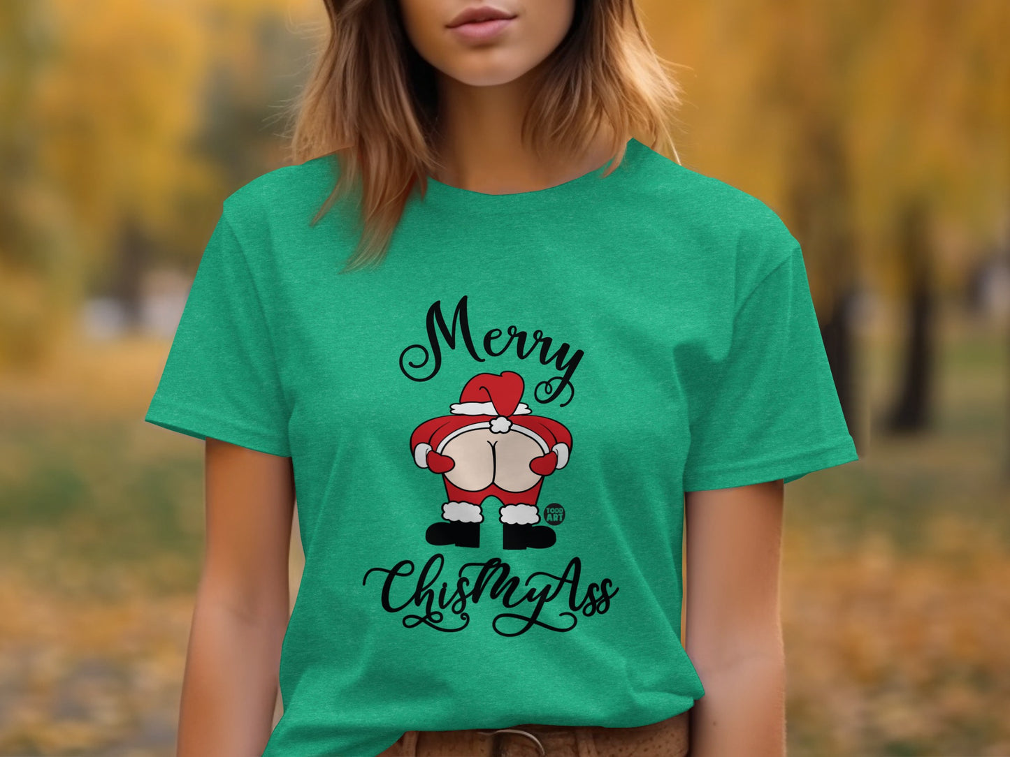 Funny Merry Christmas Graphic Tee Shirt Holiday Outfit