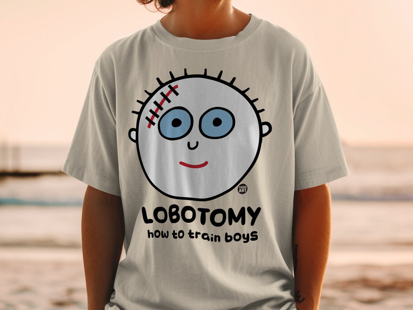 Lobotomy How to Train Boys Graphic Tee Shirt