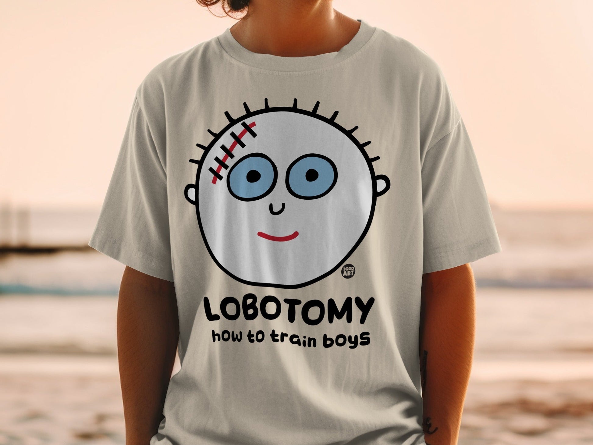 Lobotomy How to Train Boys Graphic Tee Shirt