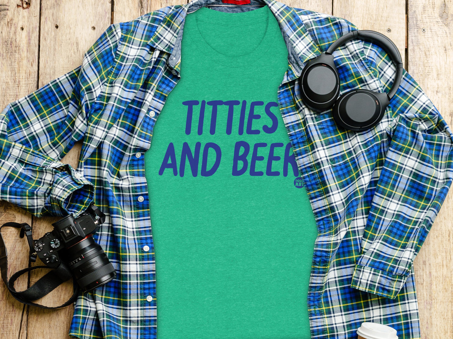 Titties And Beer Graphic Tee Casual Shirt